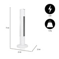 Pelarfläkt med timer 35W PF130 Vit