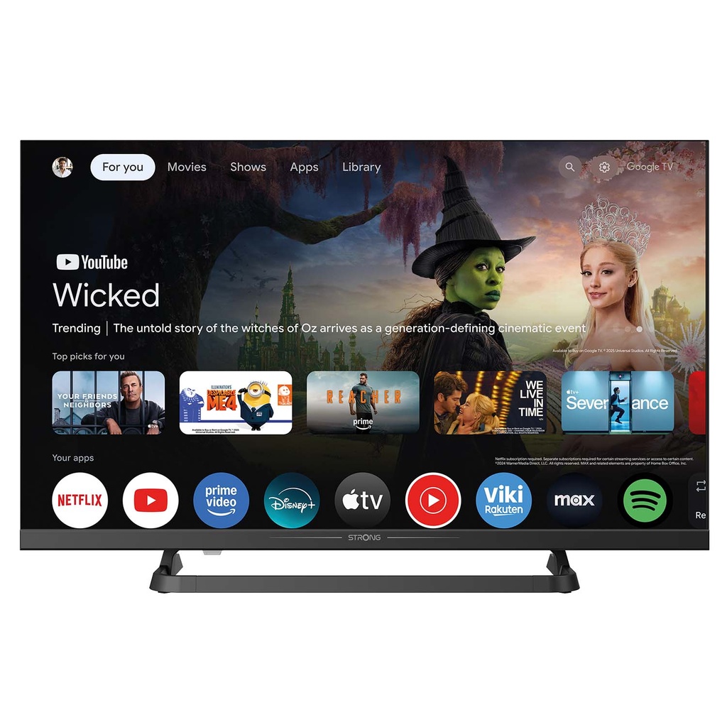 TV 24" HD LED 230/12Volt Google TV Svart