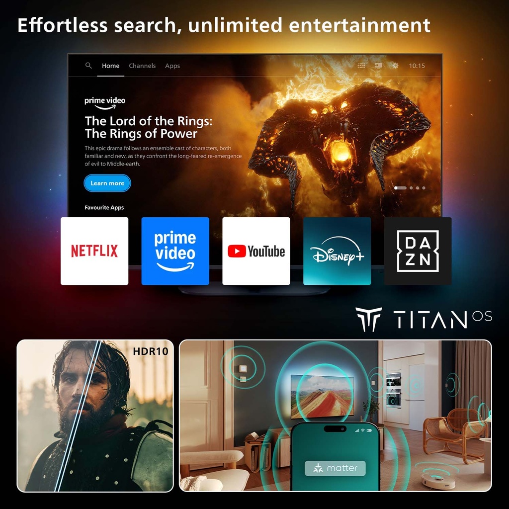32PQS6901 Ambilight FHD QLED Smart TV
