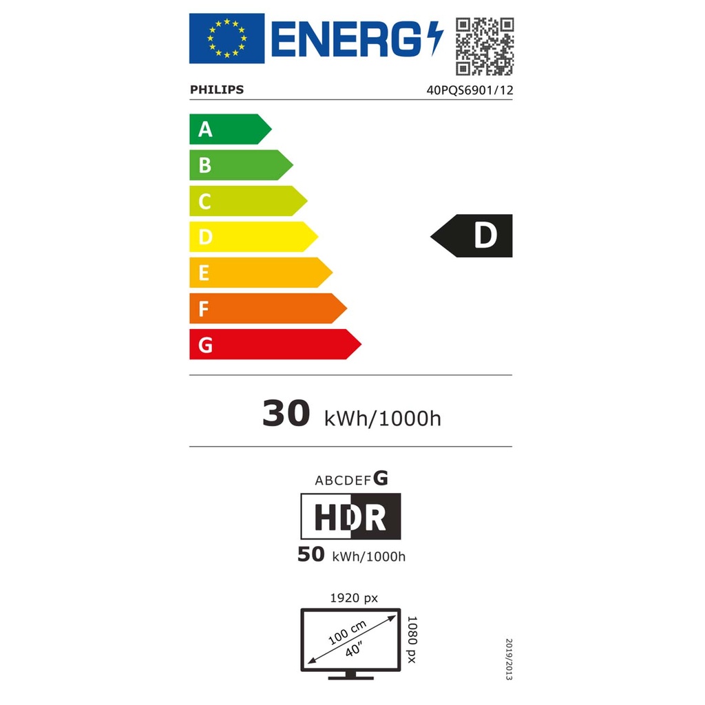40PQS6901 Ambilight FHD QLED Smart TV