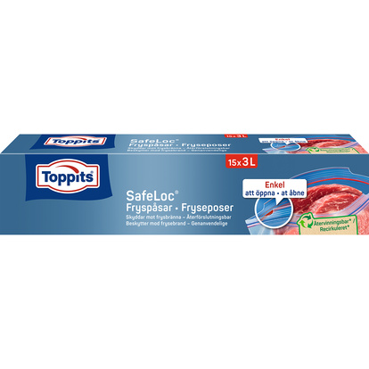 Fryspåsar Safeloc 15st X 3 liter "OBS12st DFP"