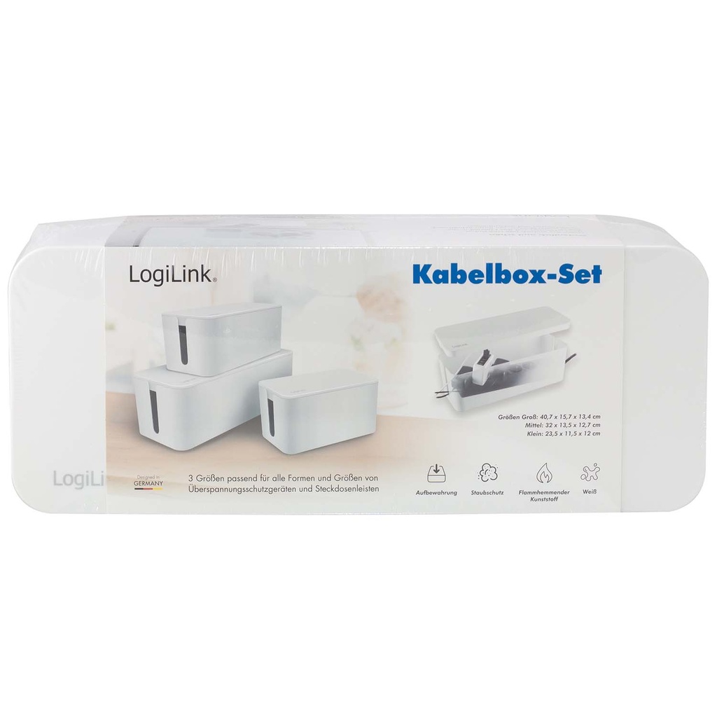 Cable box - Kabelgömma 3 storlekar Vit