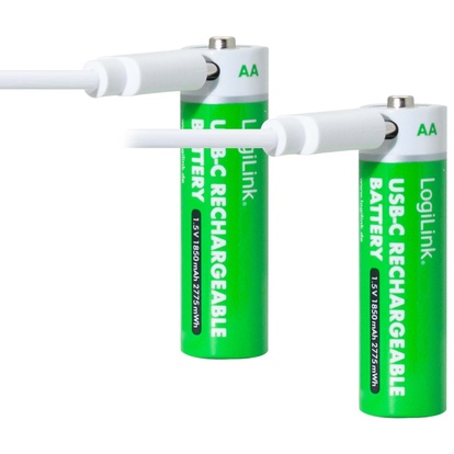 Laddningsbara AA-batterier med USB-C 2-pack
