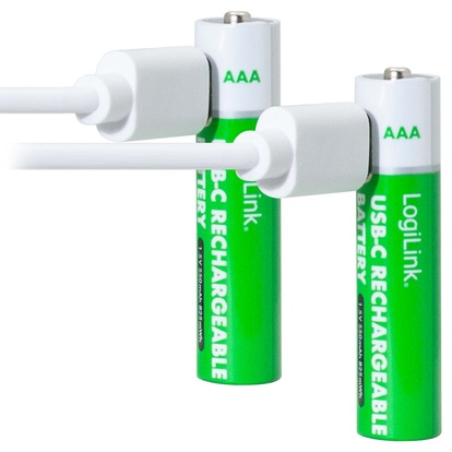 Laddningsbara AAA-batterier med USB-C 2-pack