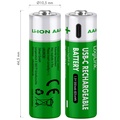 Laddningsbara AAA-batterier med USB-C 2-pack