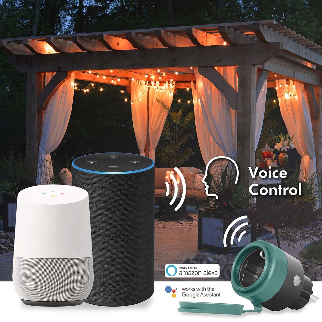WiFi Smart plug Utomhus IP44 Tuya