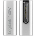 Magnetisk adapter USB-C 140 W PD 3.1 Vinklad Kompatibel med MagSafe 3 Silver