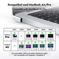Magnetisk adapter USB-C 140 W PD 3.1 Vinklad Kompatibel med MagSafe 3 Silver