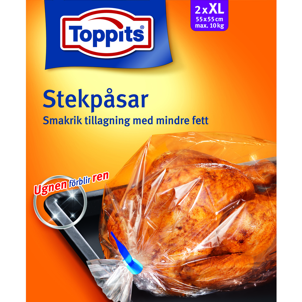 Stekpåsar XL 2st 10kg "Obs 20st KFP" 