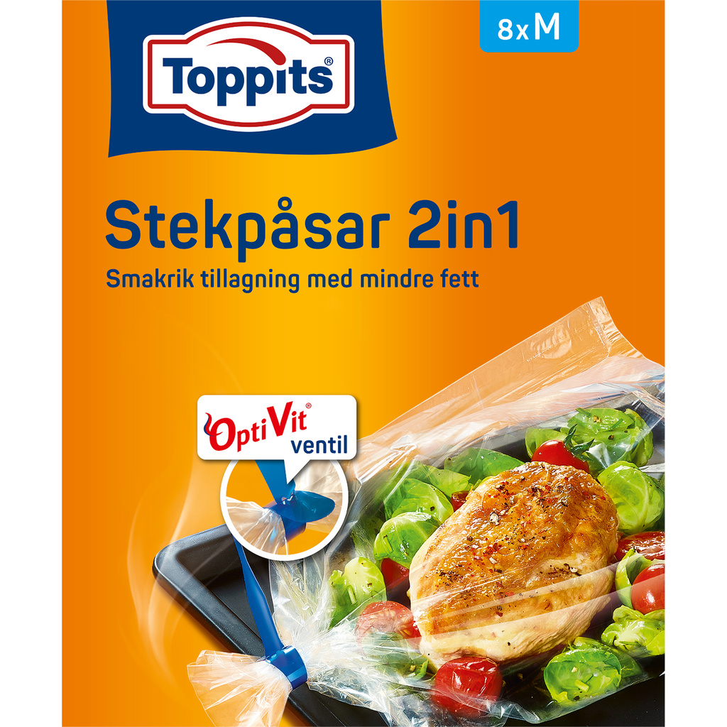 Stekpåsar M 2,5kg "Obs 20st KFP"