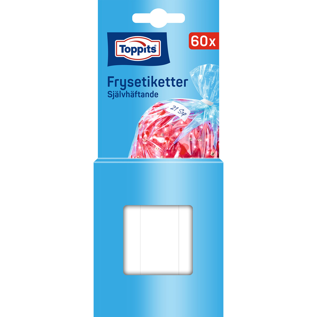 Frysetiketter, 60-P, vita "Obs 20st KFP"