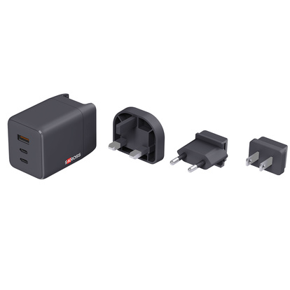 Reseladdare EU-US-UK USB-A/2xUSB-C PD 100W Ojordad Klip Pro Multihead