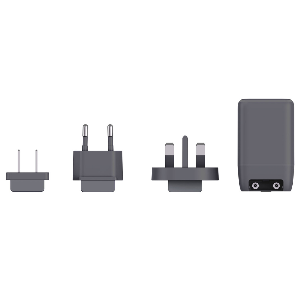 Reseladdare EU-US-UK USB-A/2xUSB-C PD 100W Ojordad Klip Pro Multihead
