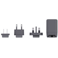 Reseladdare EU-US-UK USB-A/2xUSB-C PD 100W Ojordad Klip Pro Multihead