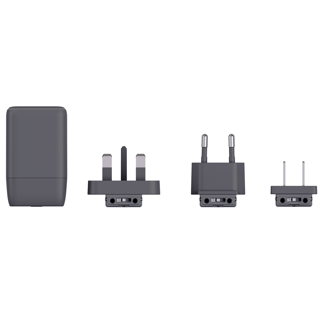 Reseladdare EU-US-UK USB-A/2xUSB-C PD 100W Ojordad Klip Pro Multihead