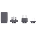 Reseladdare EU-US-UK USB-A/2xUSB-C PD 100W Ojordad Klip Pro Multihead