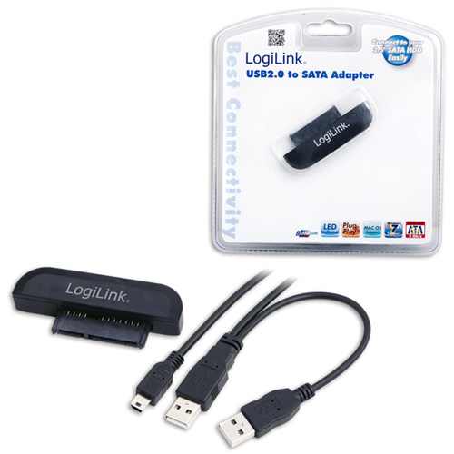 USB 2.0-adapter -> SATA  2,5"