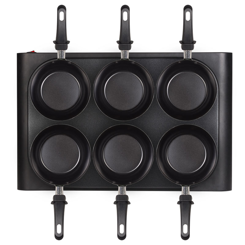 Wokset 6 färgade pannor