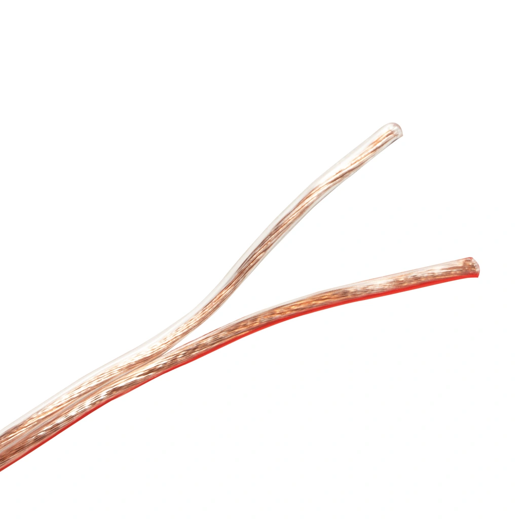 Speaker cable 2x0.75 mm² 25m Transparent