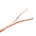 Speaker cable 2x0.75 mm² 25m Transparent