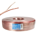 Speaker cable 2x1.5 mm² 100m Transparent
