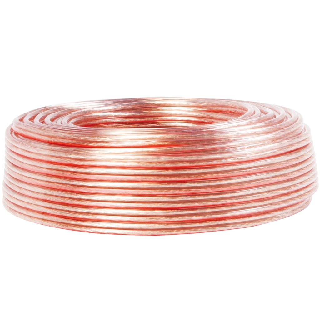 Speaker cable 2x1.5 mm² 100m Transparent