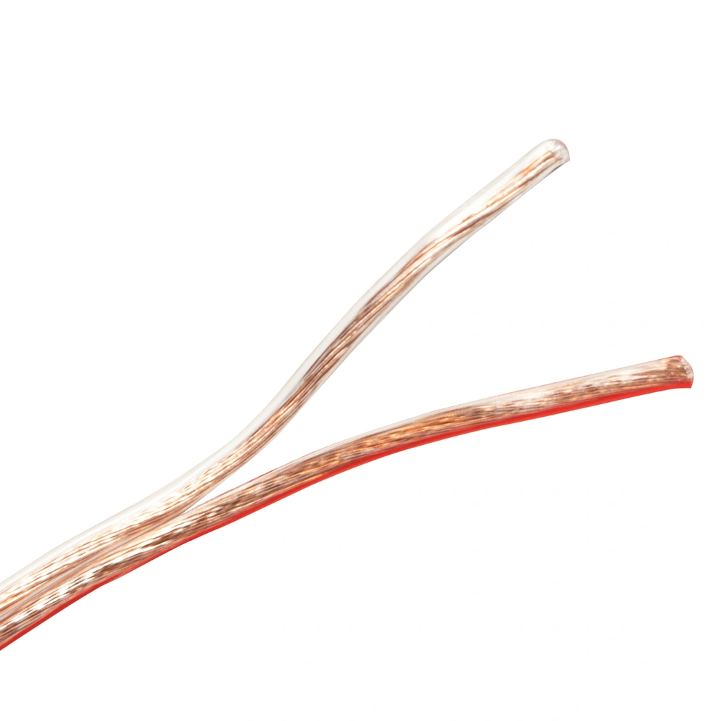 Speaker cable 2x1.5 mm² 100m Transparent