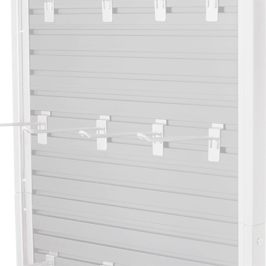 Ställ Vit Plåt 600mm m. hjul