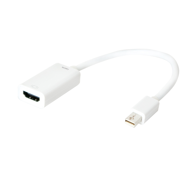 Mini DisplayPort 1.2 till HDMI 4K/30 Hz Adapter 0,15m Vit