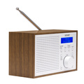 Radio DAB+/FM Klocka Alarm DAB-46W Trä/Vit