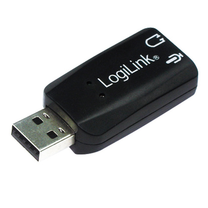 USB-ljudadapter 3.5 mm för hörlur & mic Virtuellt 5.1-ljud