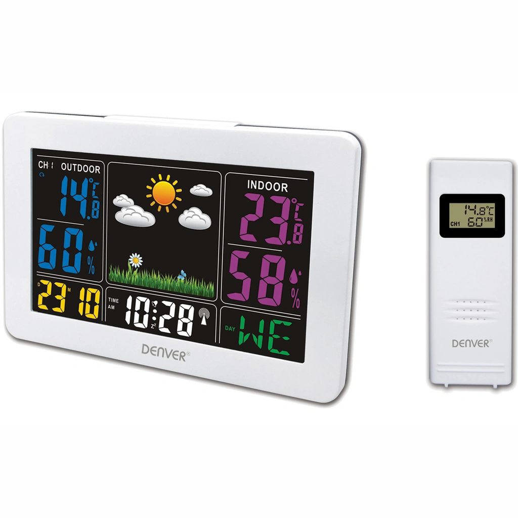 Väderstation med klocka/alarm