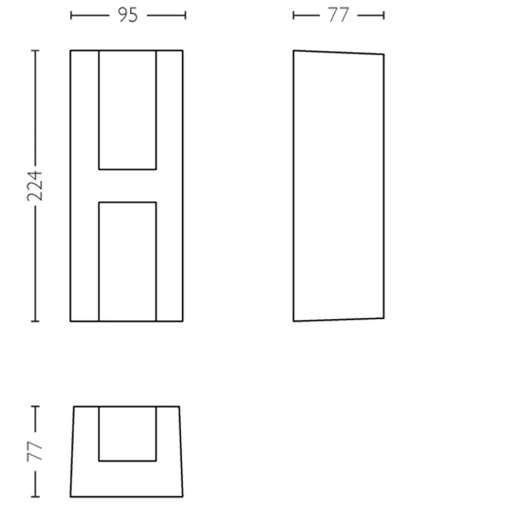 Vägglampa myGarden Shadow LED