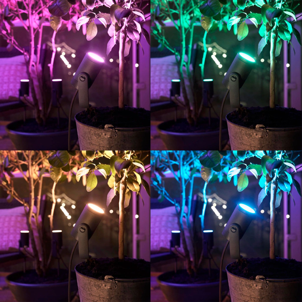 Lily spotlight utomhus White and Color ambiance utbyggn. 24V