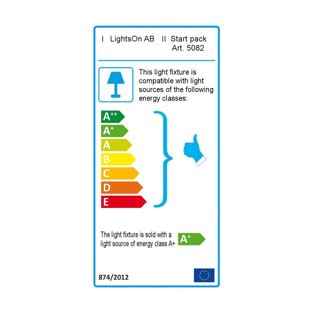 Luna Startpaket 2 x Trädgårdsspot Svart
