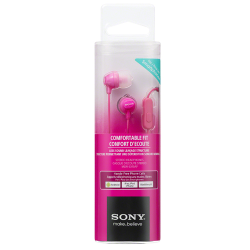 Headset in-ear MDR-EX15AP Rosa