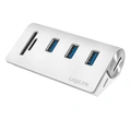 USB3.0 3-port hub + minneskortsläsare