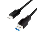 USB-A to USB-C Cable 15W 0.5m Black