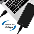 USB-A to USB-C Cable 15W 0.5m Black
