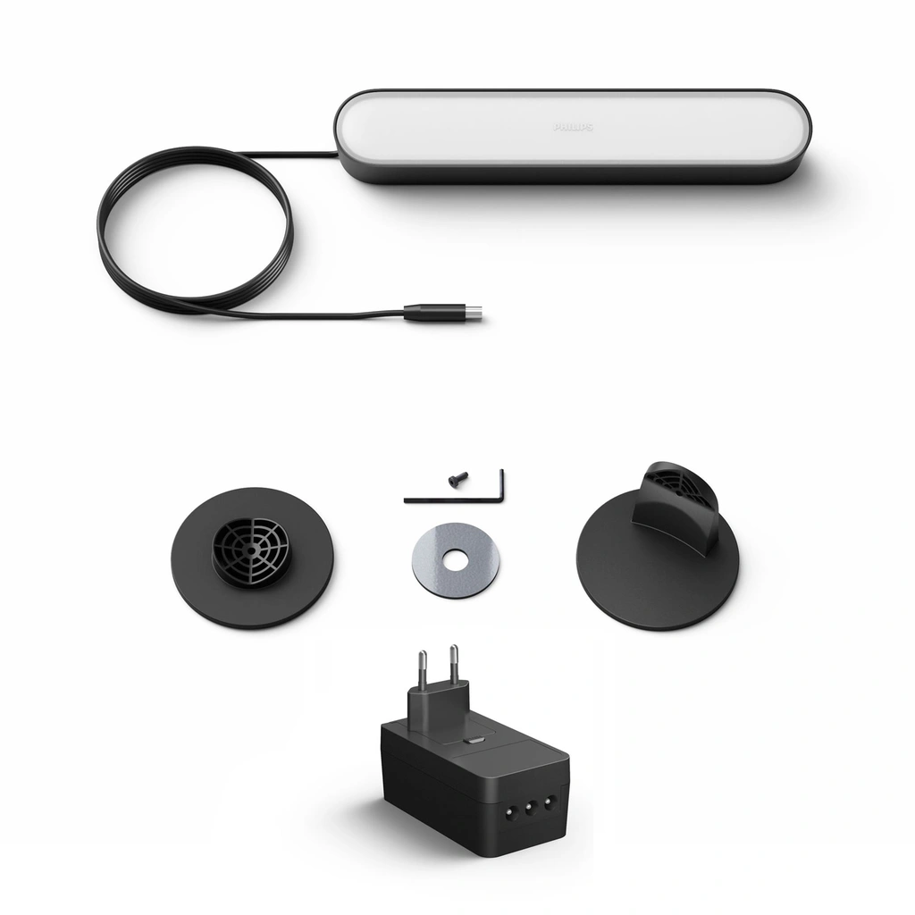 Play Ljusskena White and color ambiance Svart 1-pack