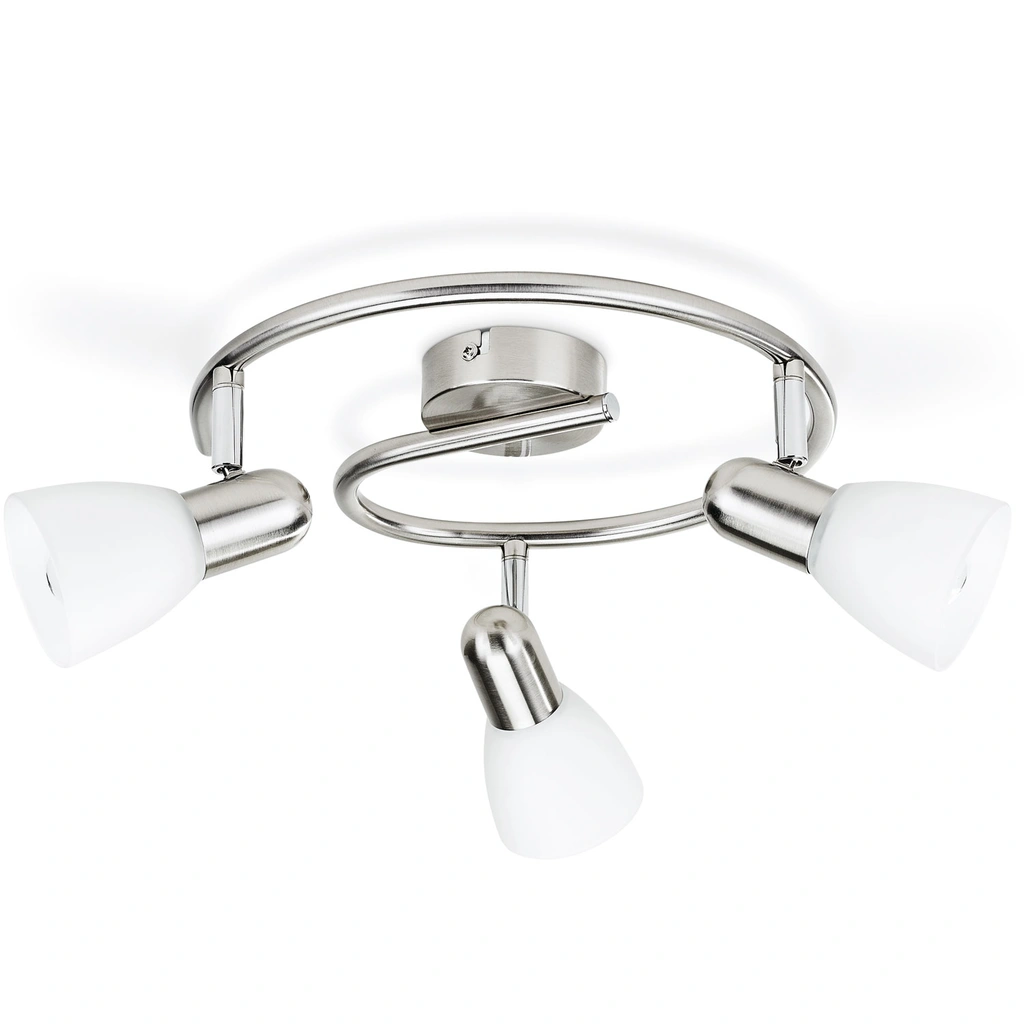 Tak-/väggspotlight Burlap Plate/spiral 3x40W 230V