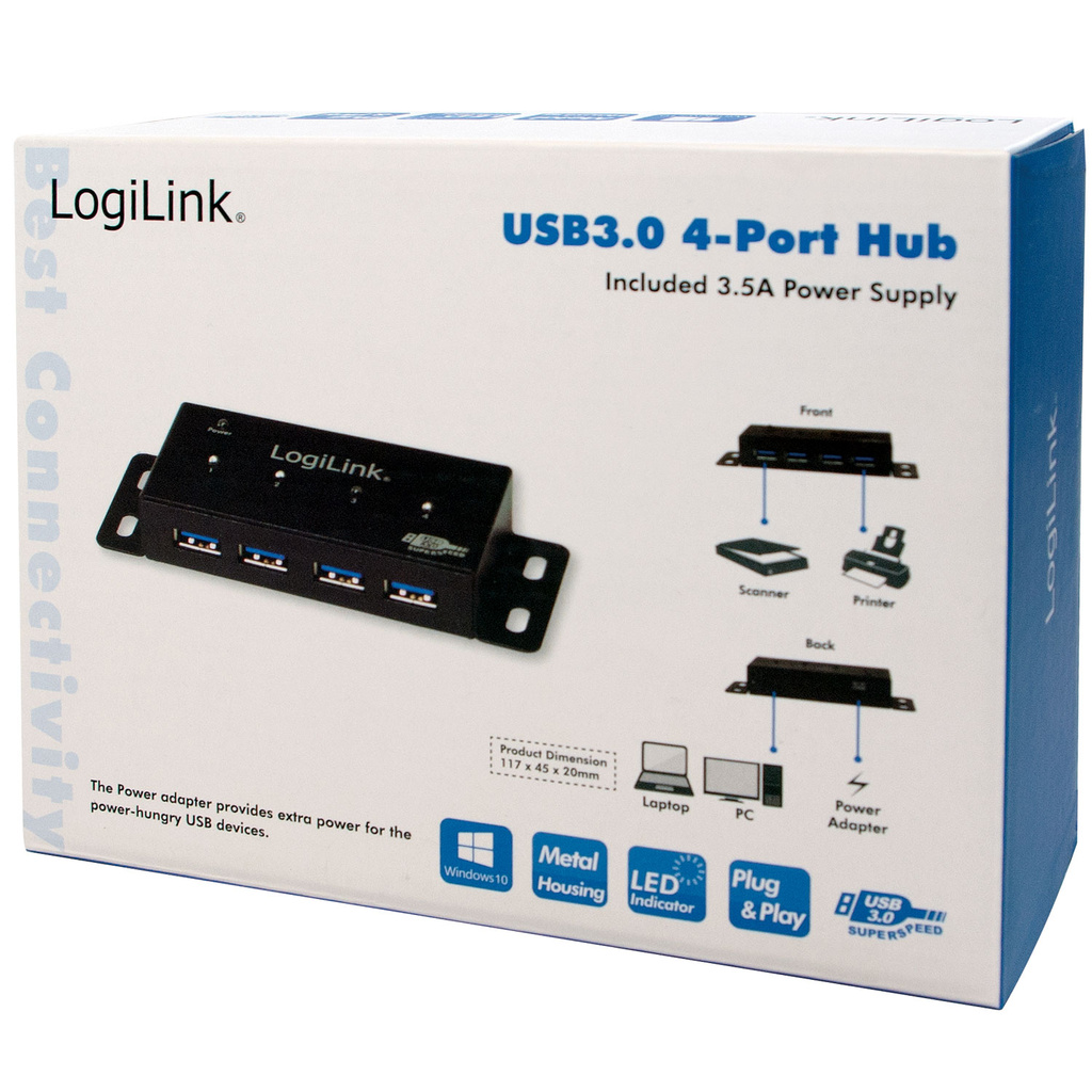 USB 3.0-hub 4-port