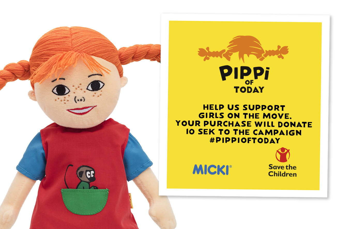 Micki Leksaker stödjer #PIPPIOFTODAY