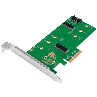 PCI-Express -> 2x M.2 SSD + 1x SATA SSD