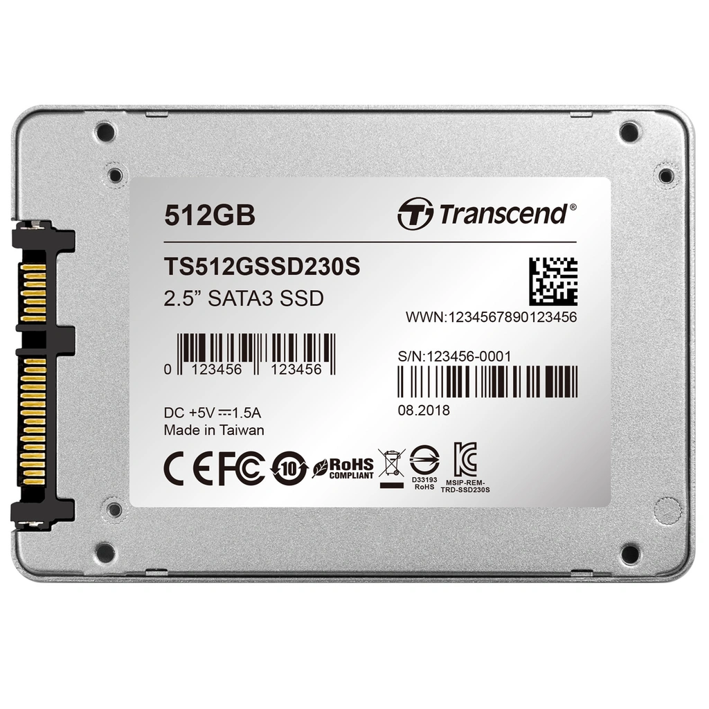 2.5" SSD SSD230S SATA3 560/500 MB/s 512GB