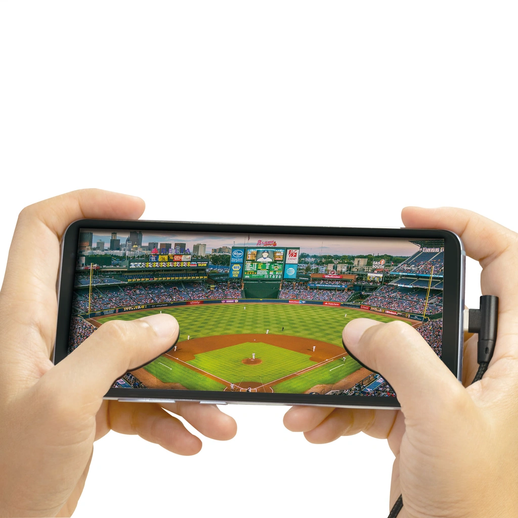 USB-A till MicroUSB Kabel Vinklad Flätad 15W 1m Svart