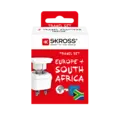 Reseadapter Combo Världen till Sydafrika + Europa Jordad