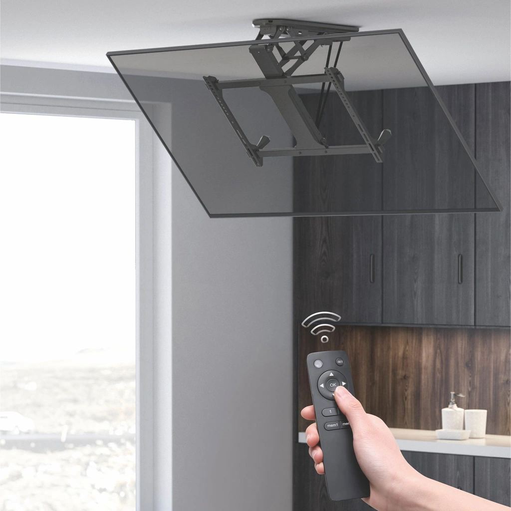 Motoriserat flipdown-takfäste för TV 32-70"