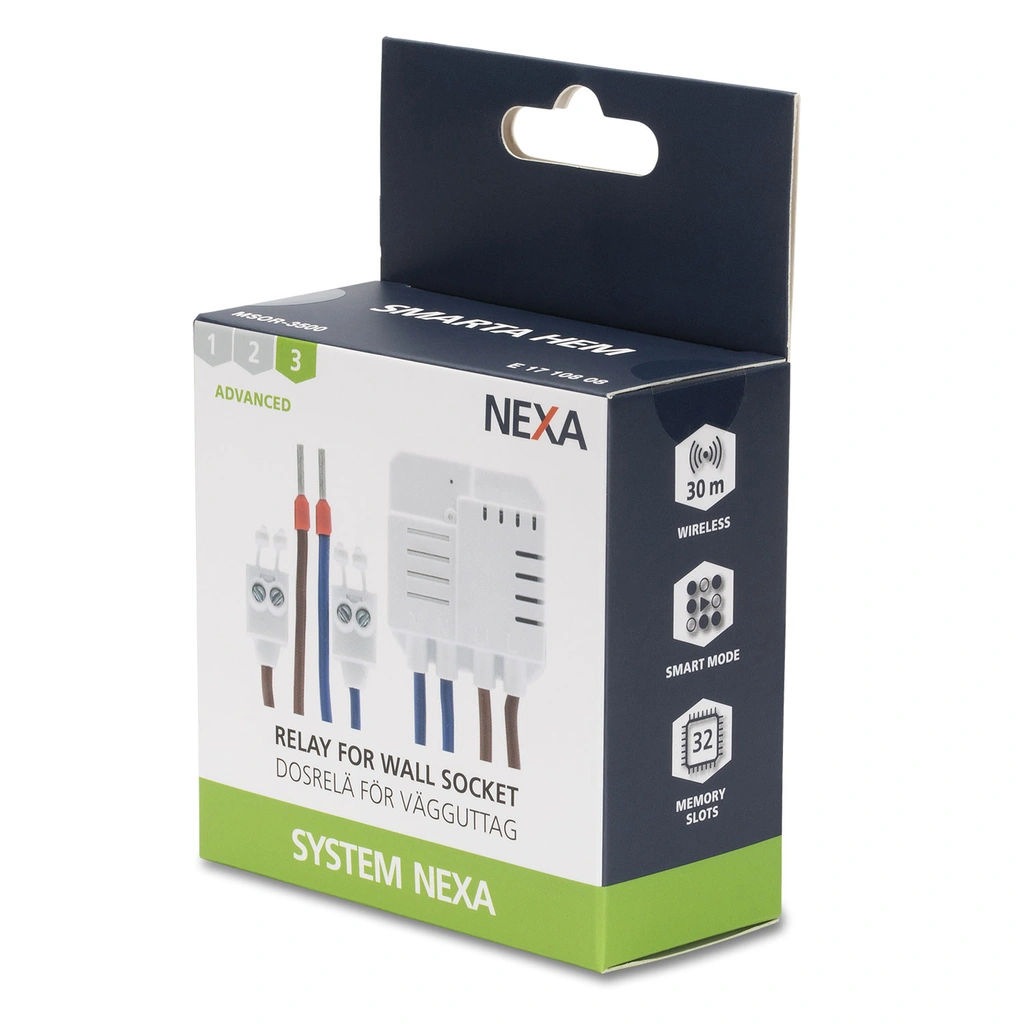 MSOR-3500 Dosrelä vägguttag