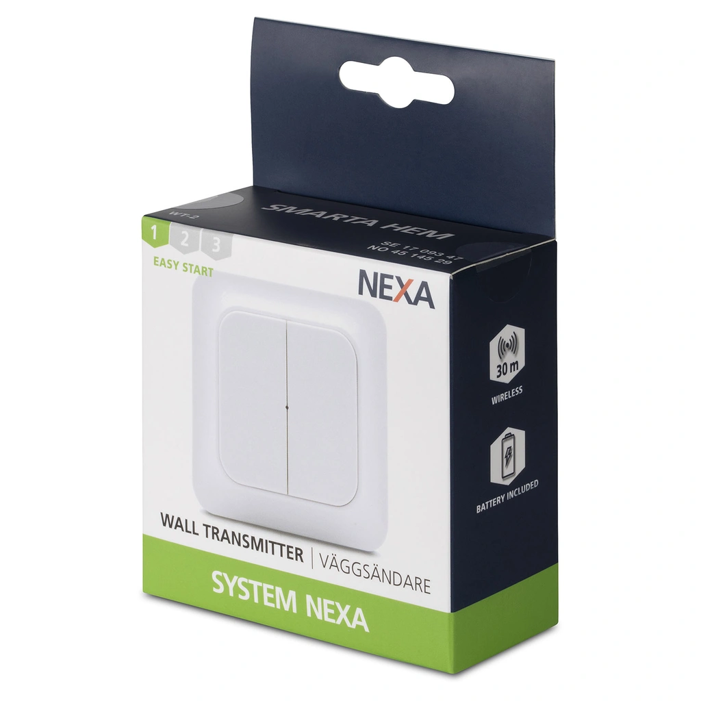 WT-2 Väggsändare 2-kanal Trend